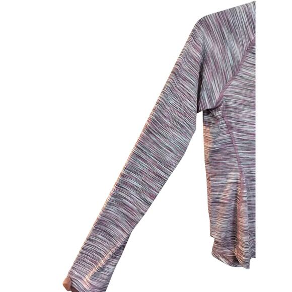 3848) 90 Degrees by Reflex Woman 1/2 Zip Pink Gray Active wear Jacket XS - Picture 3 of 9